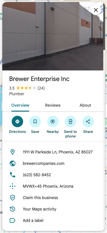 Unoptimized Google Business Profile: missing info, few photos, no reviews